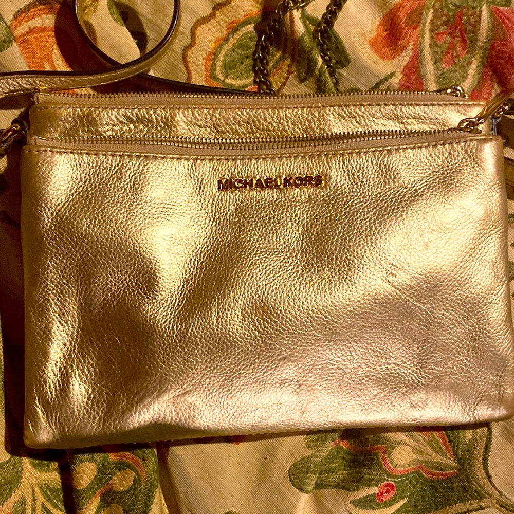 Michael Kors champagne crossbody